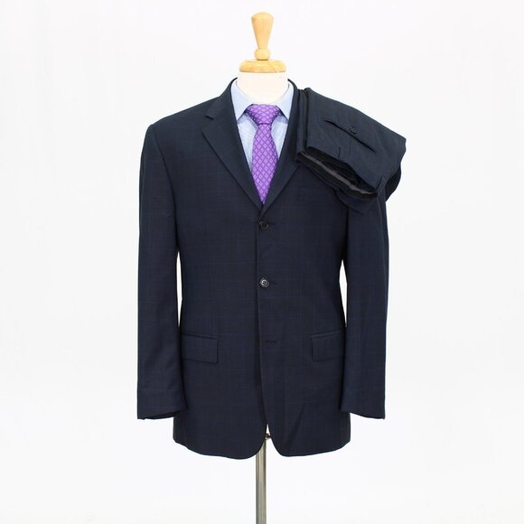Missoni Other - Missoni 40R 32x28 Navy Check 3-Button Suit R352